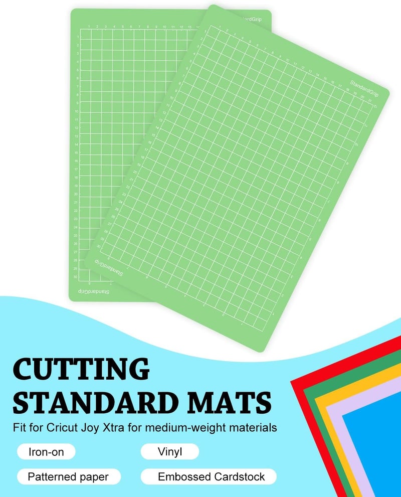 UCEC Cutting Mat Compatible with Joy Xtra, 3 Pack Standard Grip Reusable Cutting Mat, 8.5x12in Adhesive Sticky Non-Slip Durable Cut Mats Replacement Accessories for Sewing Quilting, Craft - Image 4